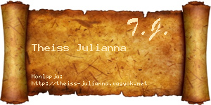 Theiss Julianna névjegykártya
